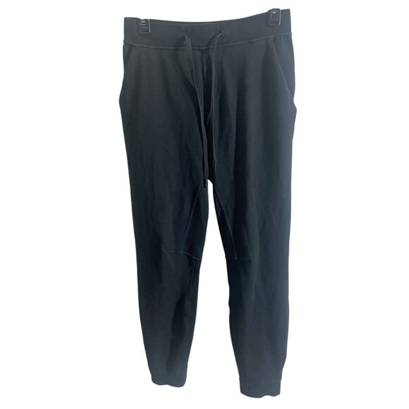 Lululemon Mens City Sweat Jogger Pants Size S Black Drawstring Waist Cotton Blen - Picture 2 of 6